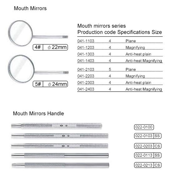 Tay cầm gương miệng
   